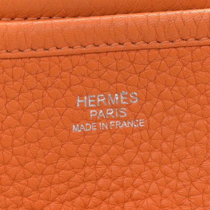 Hermes Taurillon Clemence Evelyne III PM Orange 6 of 15
