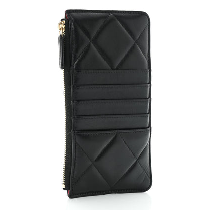 Chanel Lambskin Quilted Chanel 19 Phone and Card Holder Black 3 of 10