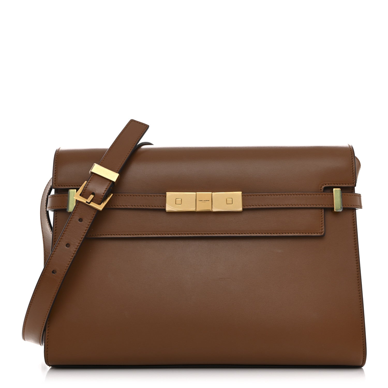 Saint Laurent Smooth Calfskin Manhattan Shoulder Bag Brick 1 of 12