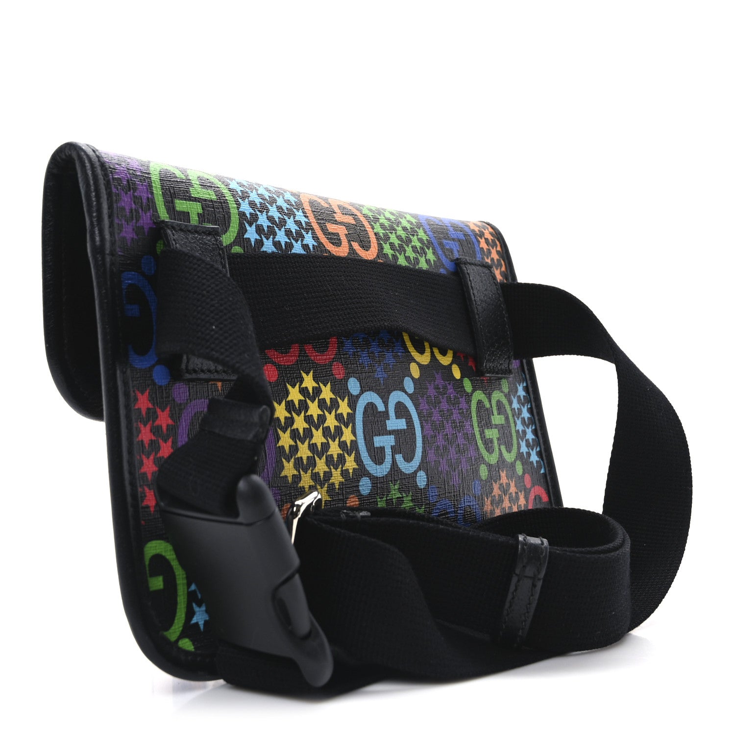 Gucci GG Supreme Monogram Psychedelic Slim Belt Bag Black 3 of 10