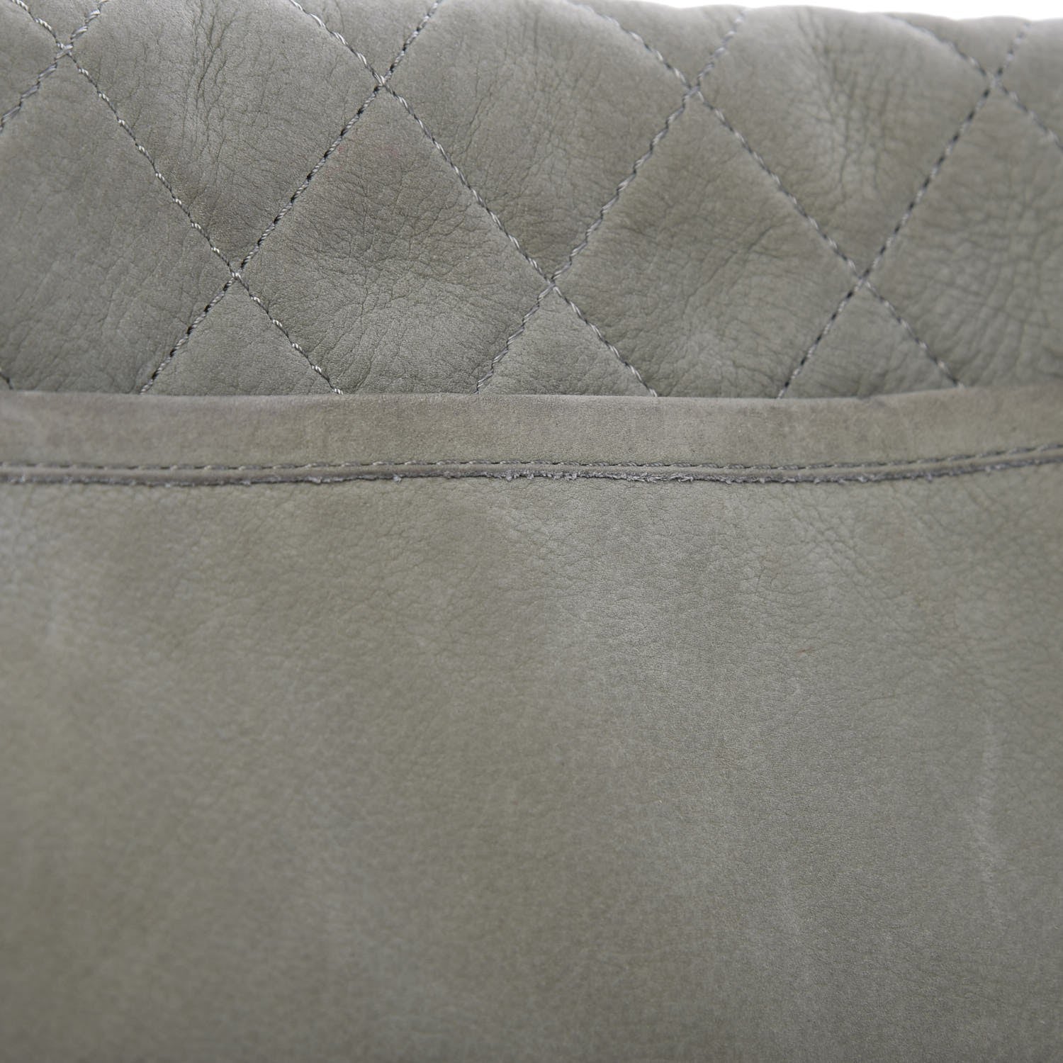 Chanel Ultra Soft Suede Calfskin Large Natural Beauty Flap Khaki 8 of 10