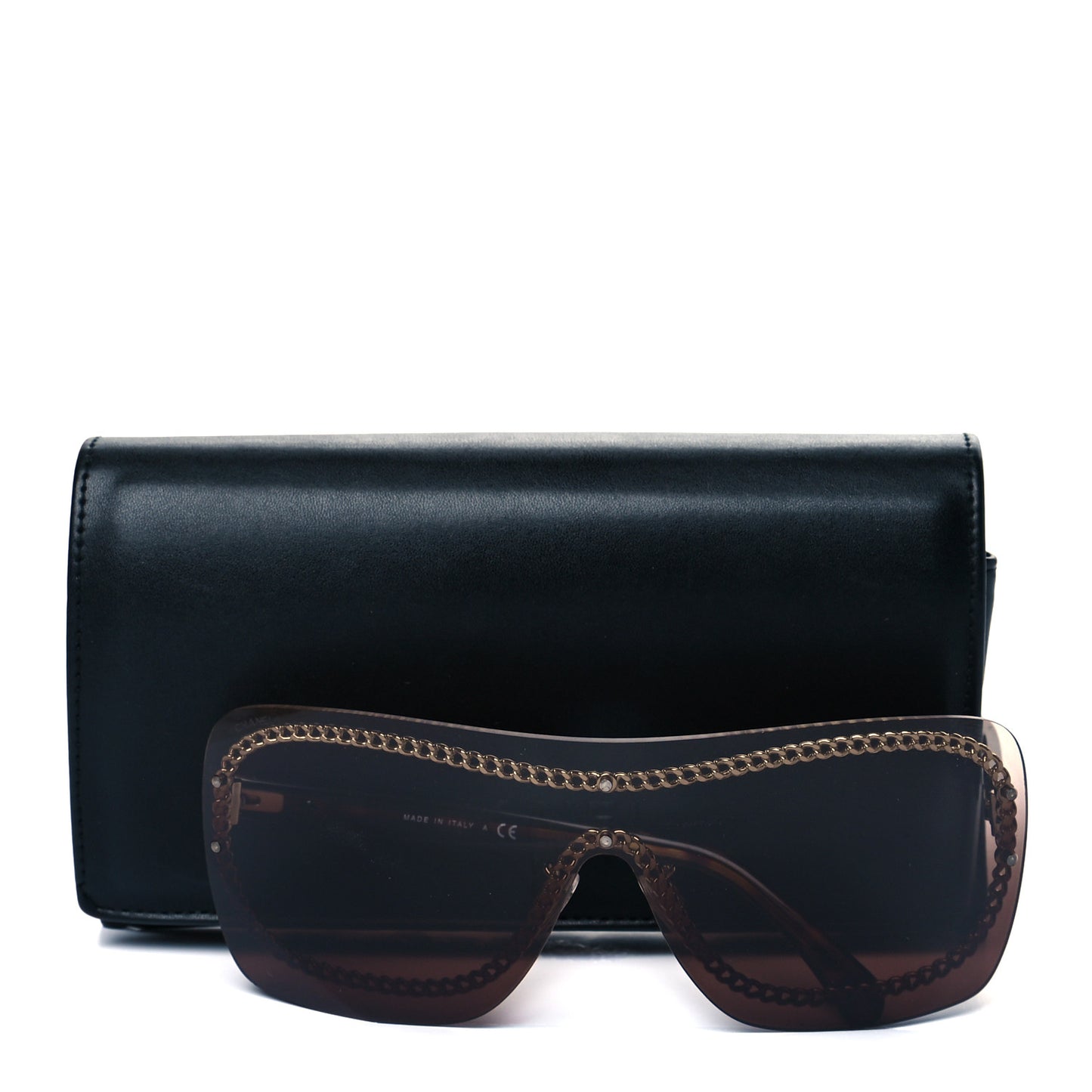 Rimless Shield Sunglasses 4243 Gradient Tortoise
