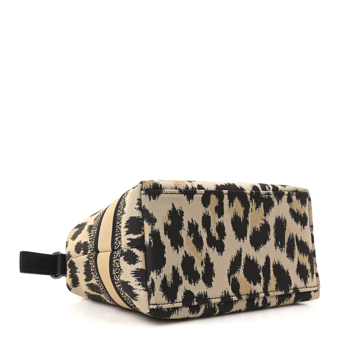 Canvas Mizza Embroidered Leopard DiorTravel Nomad Pouch Beige