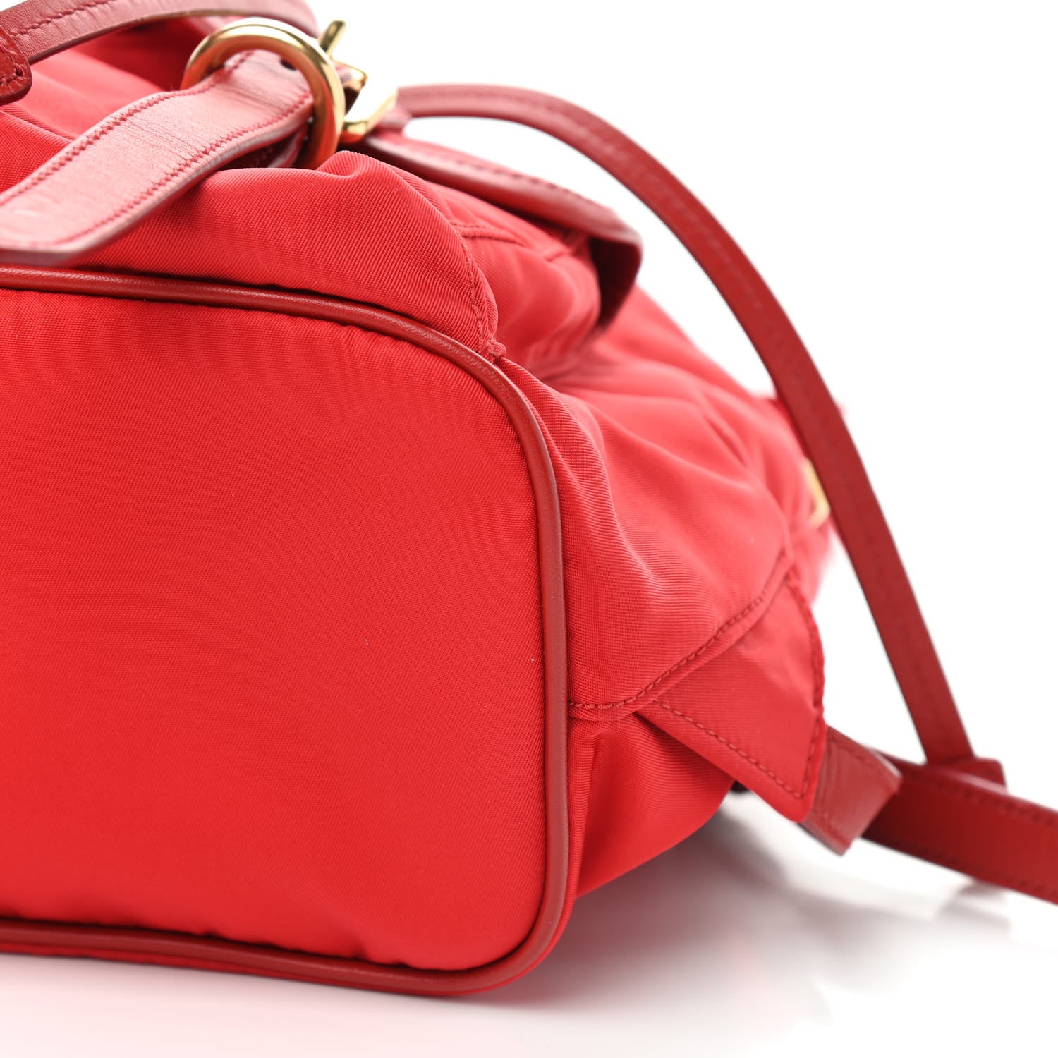 Prada Tessuto Nylon Small Backpack Rosso 7 of 9
