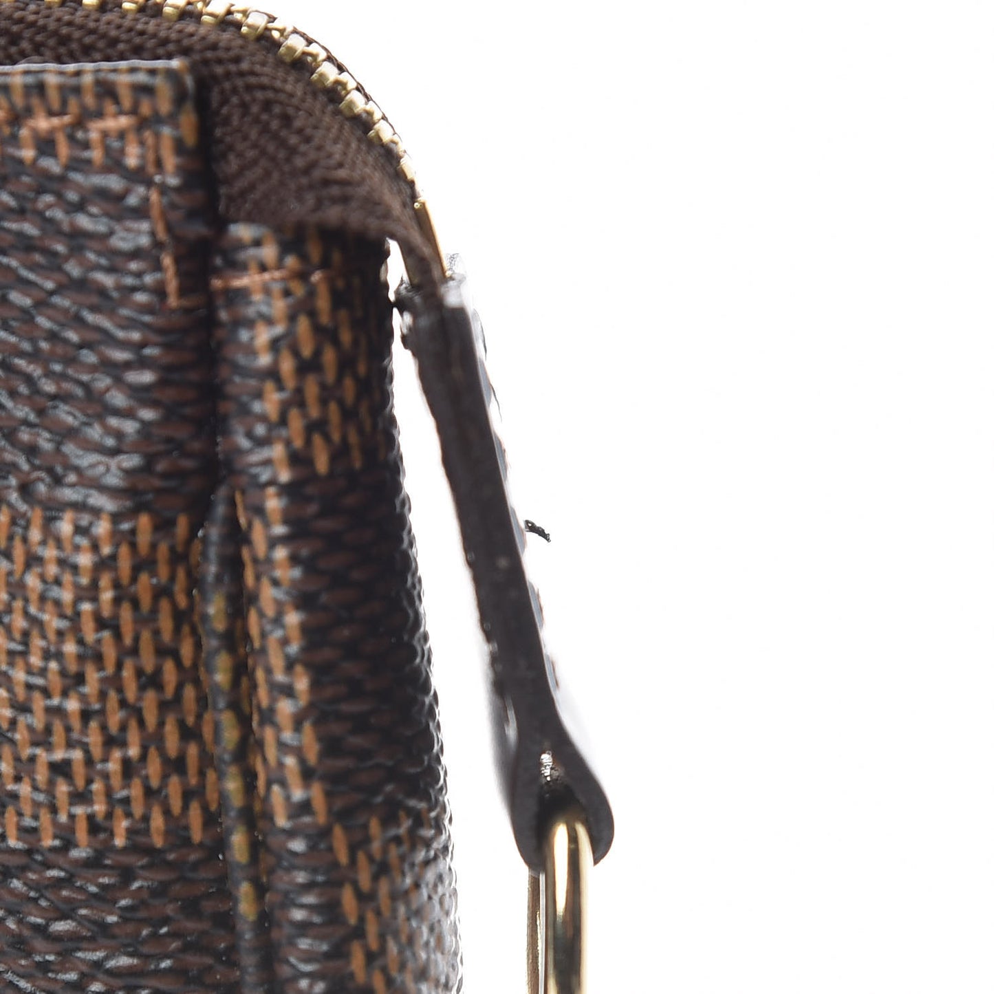 Damier Ebene Complice Trunks and Bags Mini Pochette Accessories Red