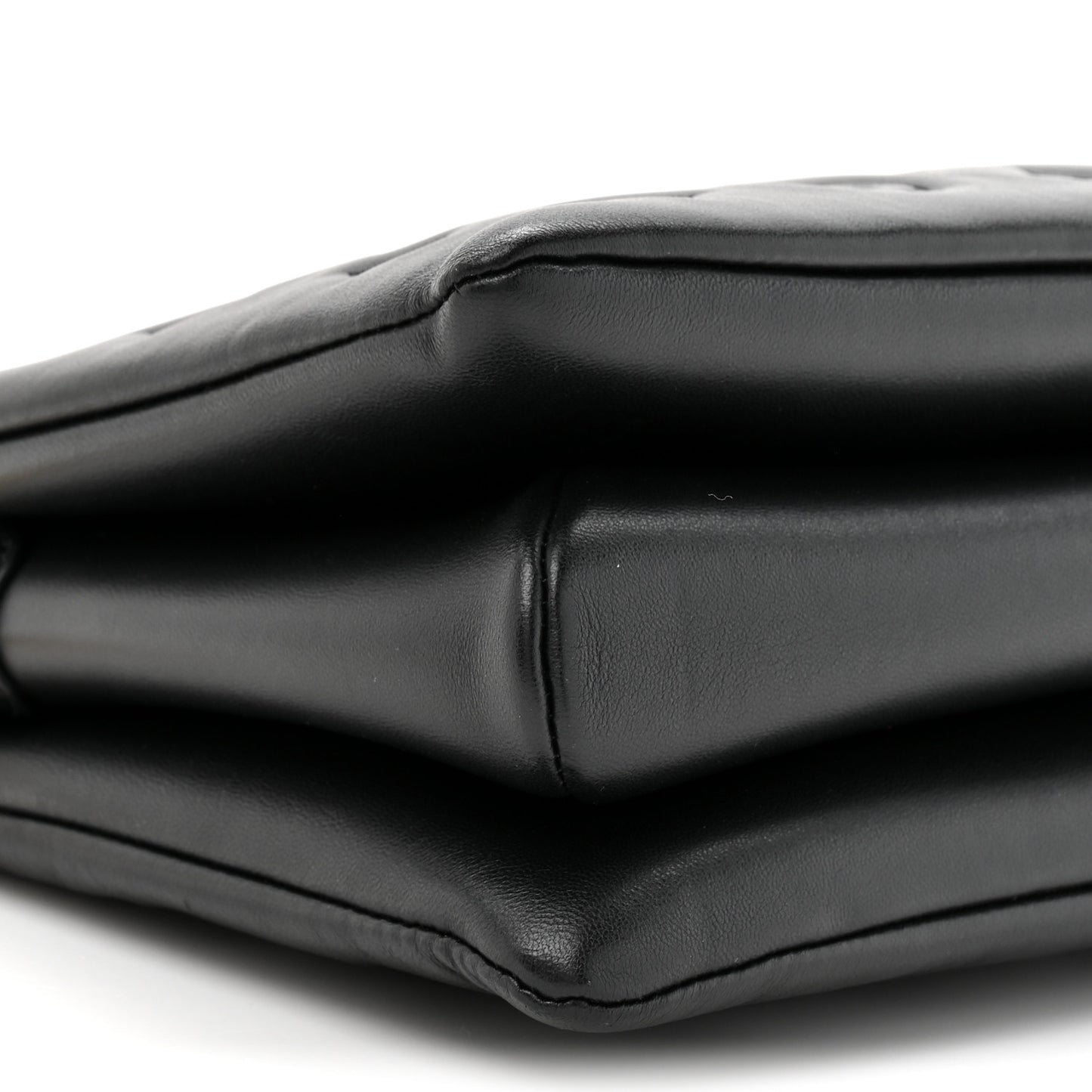 Lambskin Embossed Monogram Coussin PM Black