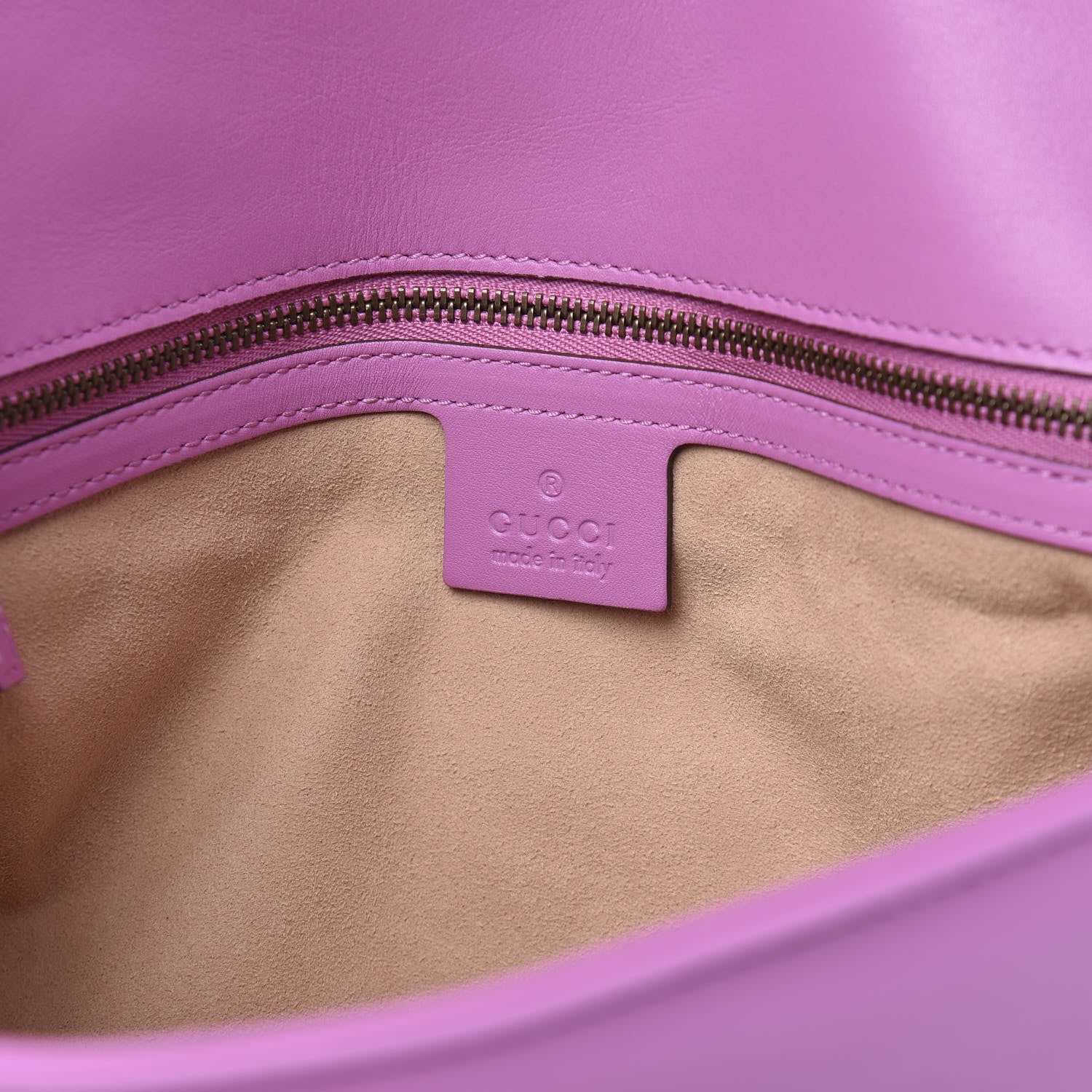 Gucci Calfskin Matelasse Medium GG Marmont Shoulder Bag Candy Mousse 6 of 10
