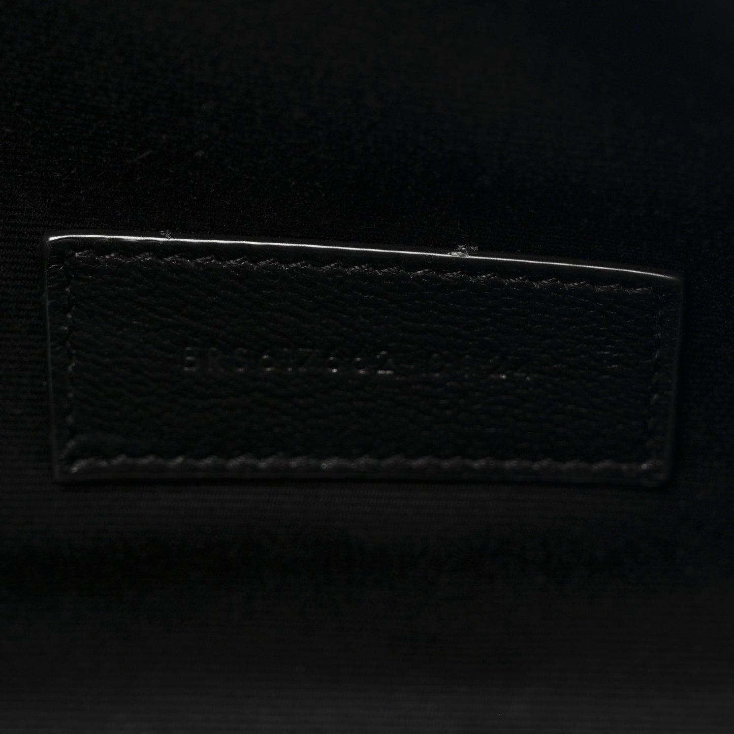 Grain De Poudre Matelasse Chevron Monogram Monochrome Envelope Clutch Black