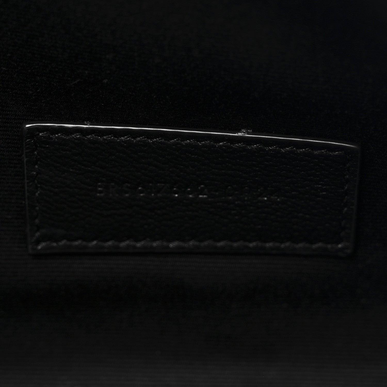 Saint Laurent Grain De Poudre Matelasse Chevron Monogram Monochrome Envelope Clutch Black 7 of 7