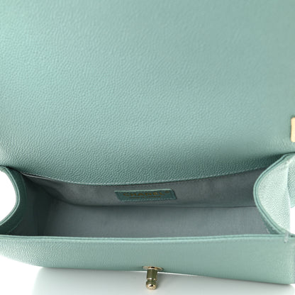 Chanel Caviar Quilted Medium Boy Flap Light Blue 5 of 15