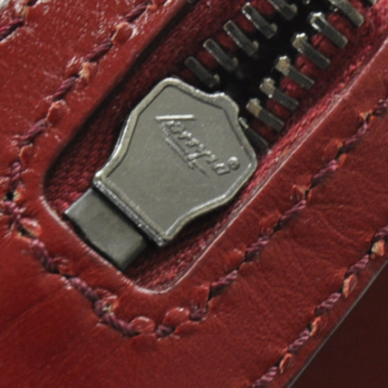 Patent Leather Satchel Rosso Red