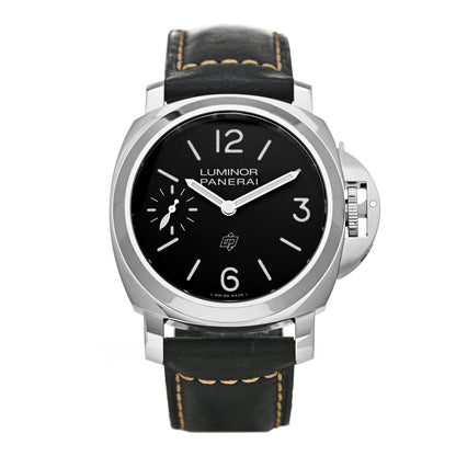 Panerai Stainless Steel Calfskin 44mm Luminor Logo Manual Winding Watch Black PAM01084 1 of 7