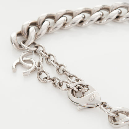 Chanel Pearl Lucite CC Padlock Necklace Silver 2 of 3