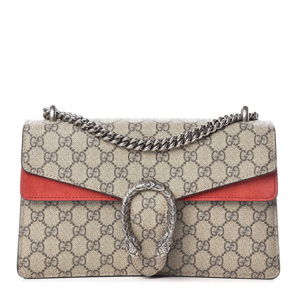 Gucci GG Supreme Monogram Small Dionysus Shoulder Bag Red 1 of 9
