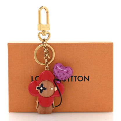 Louis Vuitton Resin Wood Vivienne Valentine Bag Charm Key Holder 5 of 5