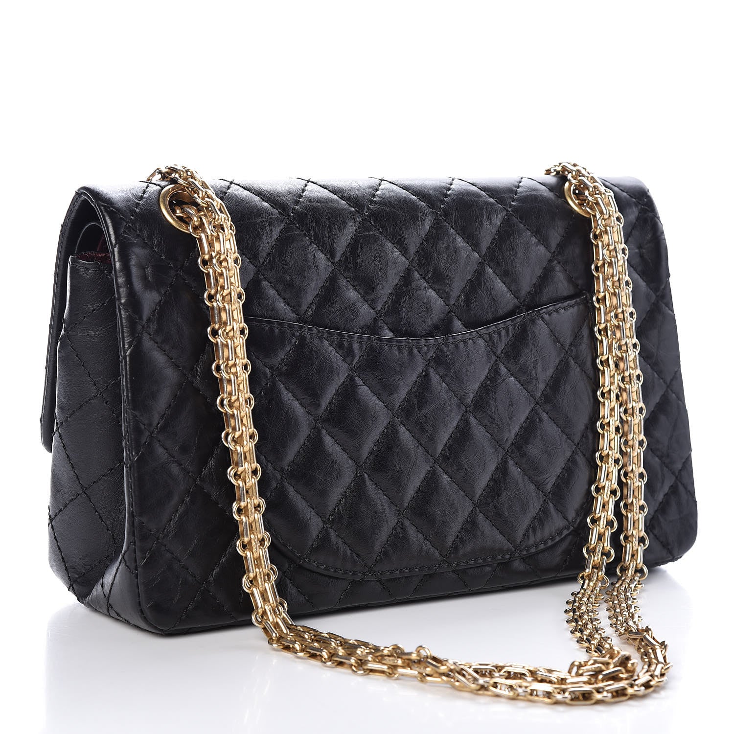 Chanel Aged Calfskin Quilted 2.55 Reissue 225 Flap Black 3 of 20