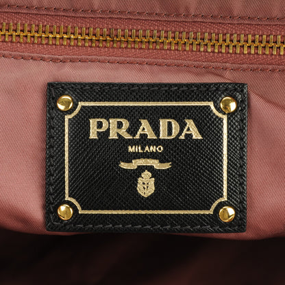 Prada Tessuto Nylon Saffiano Tote Nero Black 6 of 8