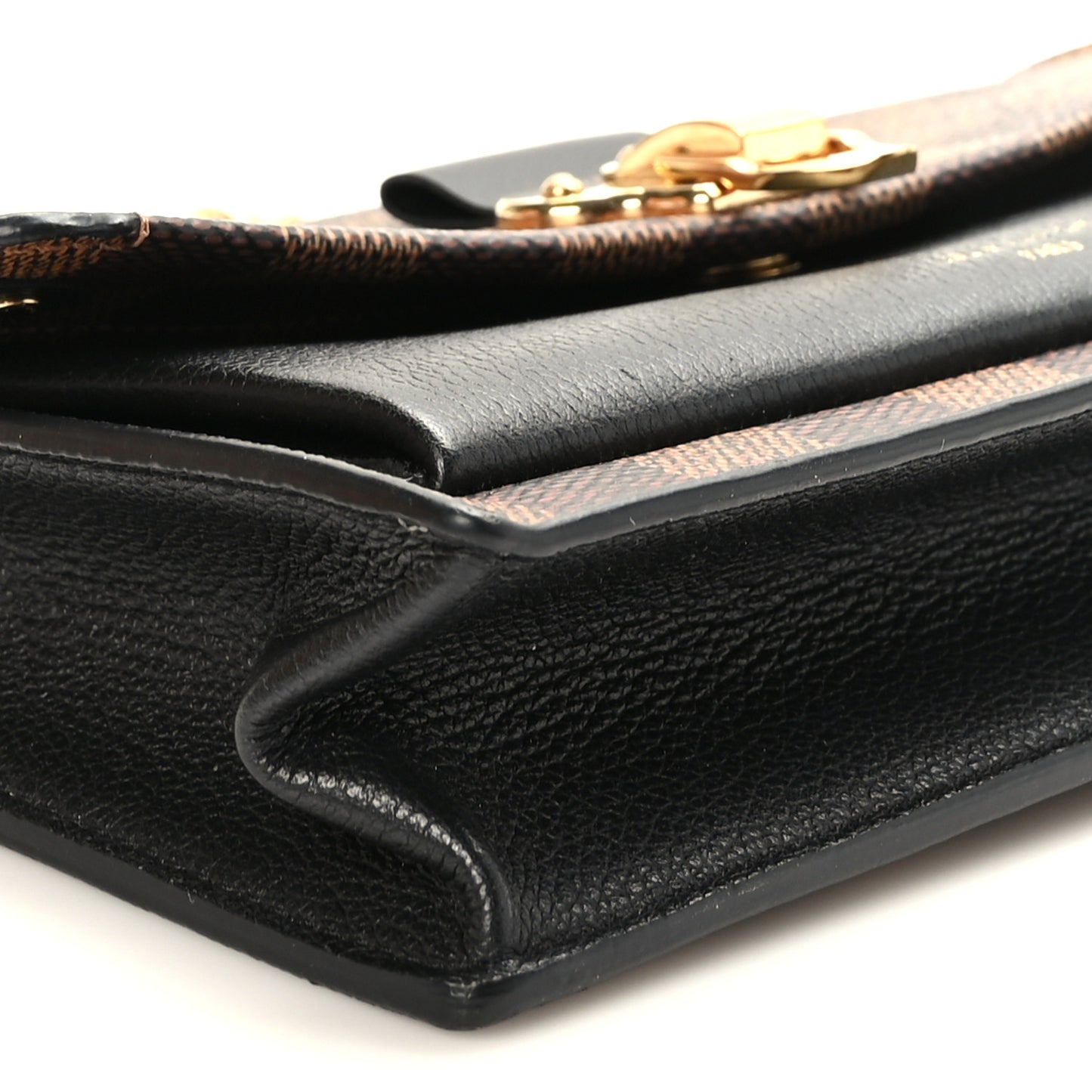 Damier Ebene Vavin Chain Wallet Black