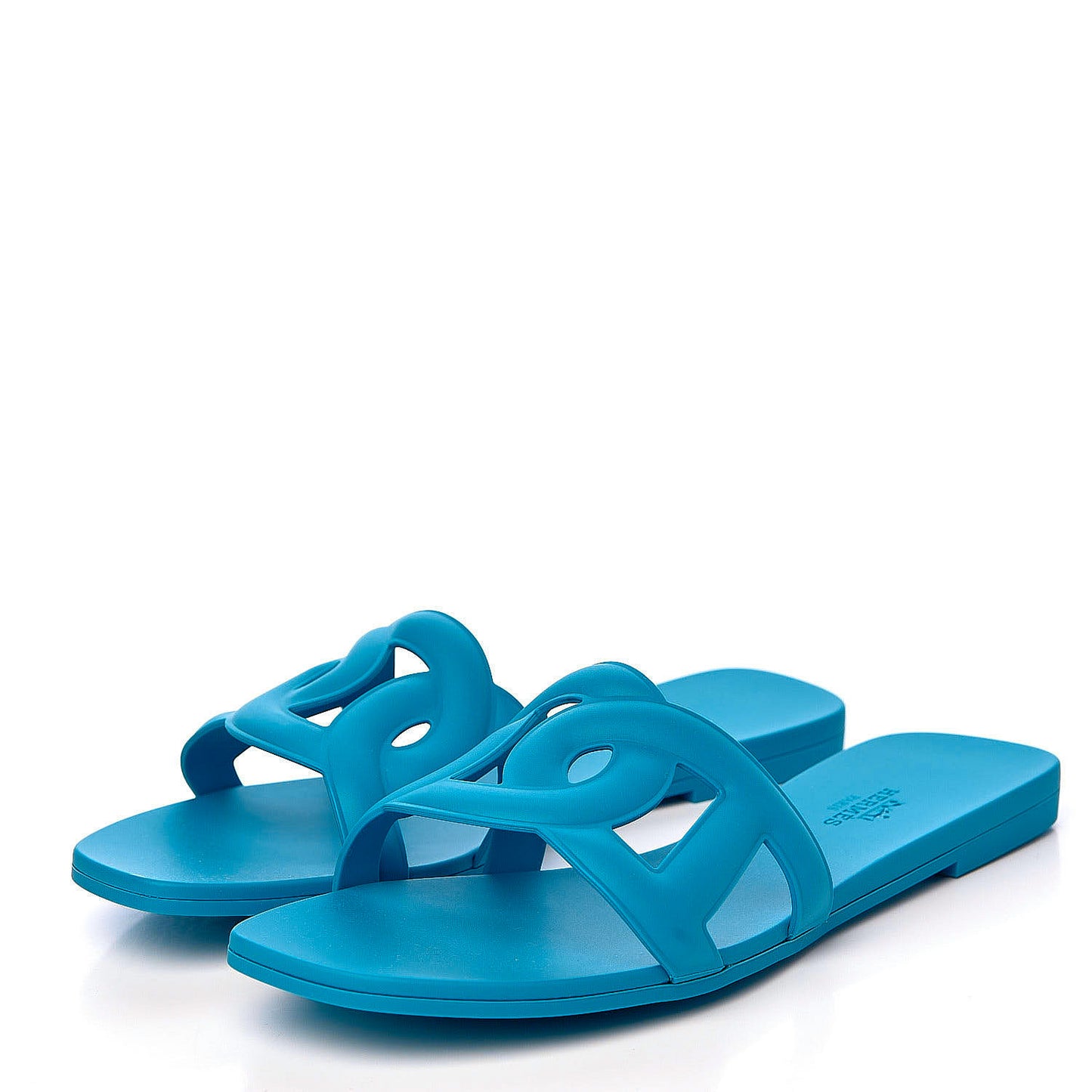 Rubber Aloha Sandals 38 Bleu Vif