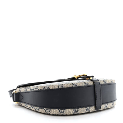 Gucci GG Supreme Monogram Small Messenger Shoulder Bag Beige Blue Navy 4 of 12