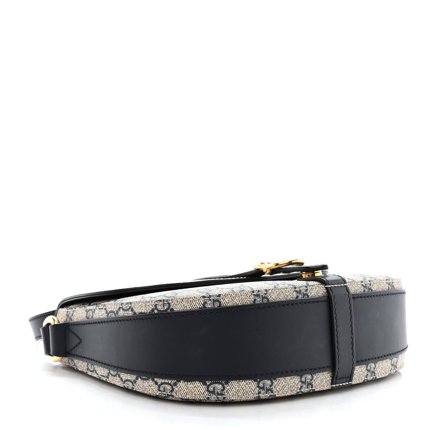 GG Supreme Monogram Small Messenger Shoulder Bag Beige Blue Navy