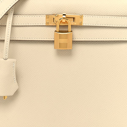 Hermes Epsom Kelly Sellier 25 Craie 8 of 11