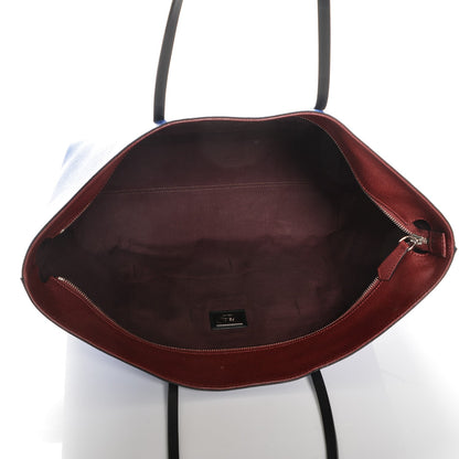 Fendi Vitello Elite Cuoio Monster Buggies Medium Roll Tote Blue Neon Black Multicolor Rosso Scuro 5 of 6
