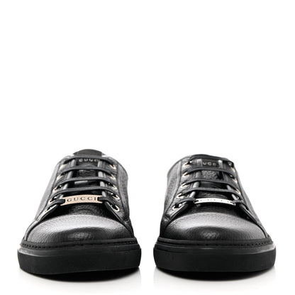 Gucci Nappa Mens Low Top Sneakers 8 Black 2 of 10