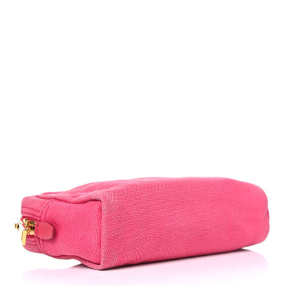 Prada Denim Cosmetic Pouch Fuchsia 3 of 10