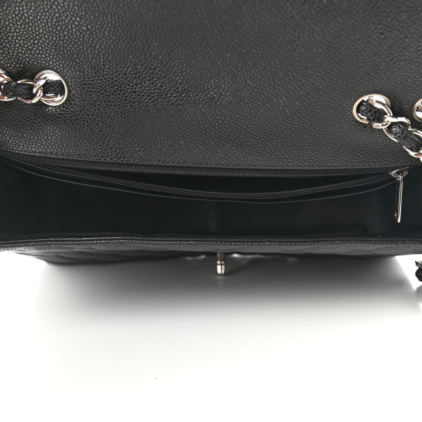 Caviar Quilted Jumbo Single Flap Black