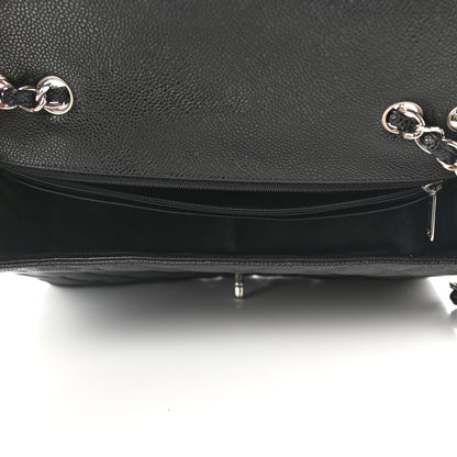 Chanel Caviar Quilted Jumbo Single Flap Black 5 of 11