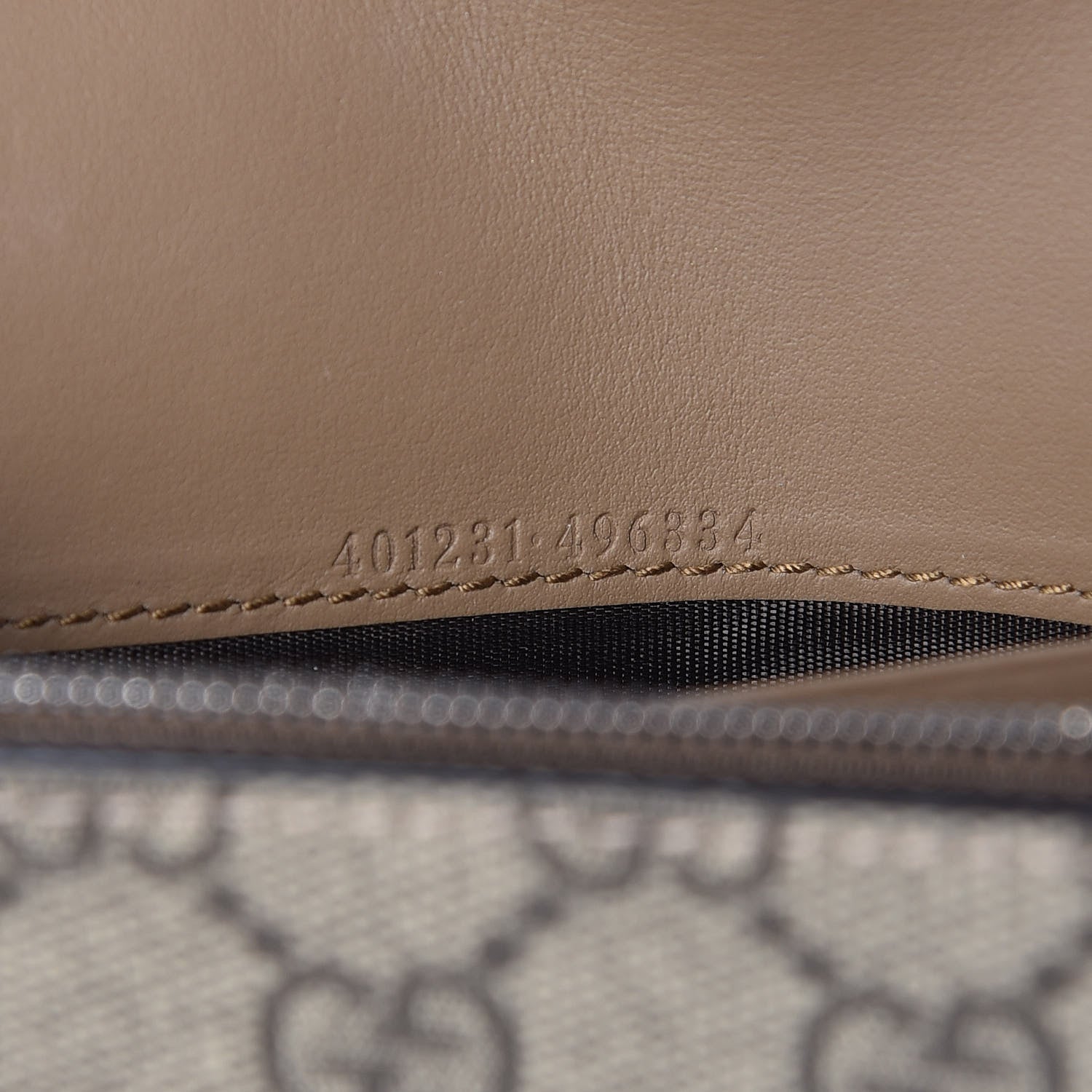 Gucci GG Supreme Monogram Mini Dionysus Chain Wallet Beige Taupe 7 of 11