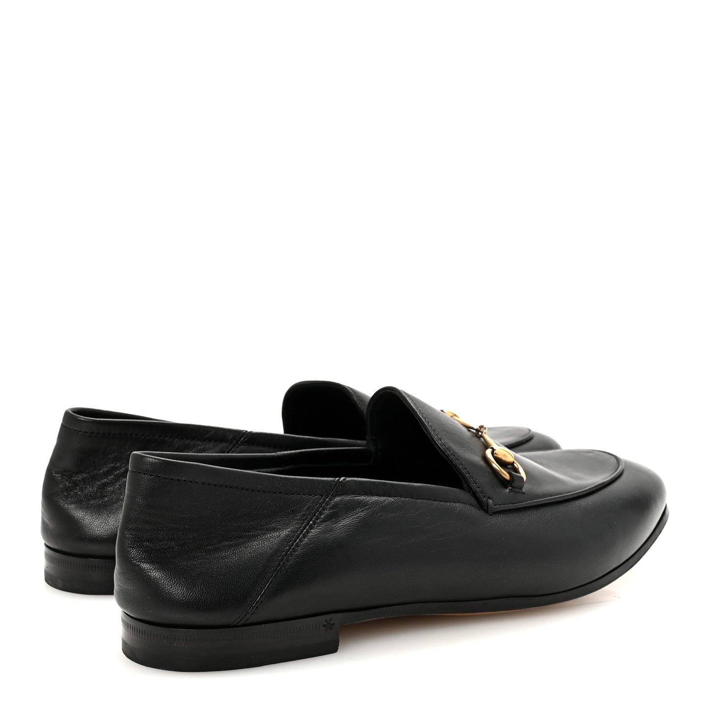 Lambskin Womens Brixton Horsebit Loafers 39.5 Black