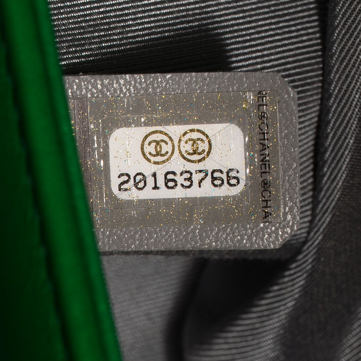 Chanel Metallic Calfskin Quilted Large Boy Flap Green 5 of 7