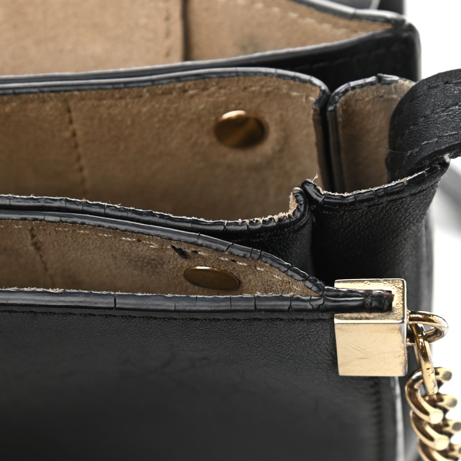 Chloe Suede Calfskin Small Faye Shoulder Bag Black 20 of 25