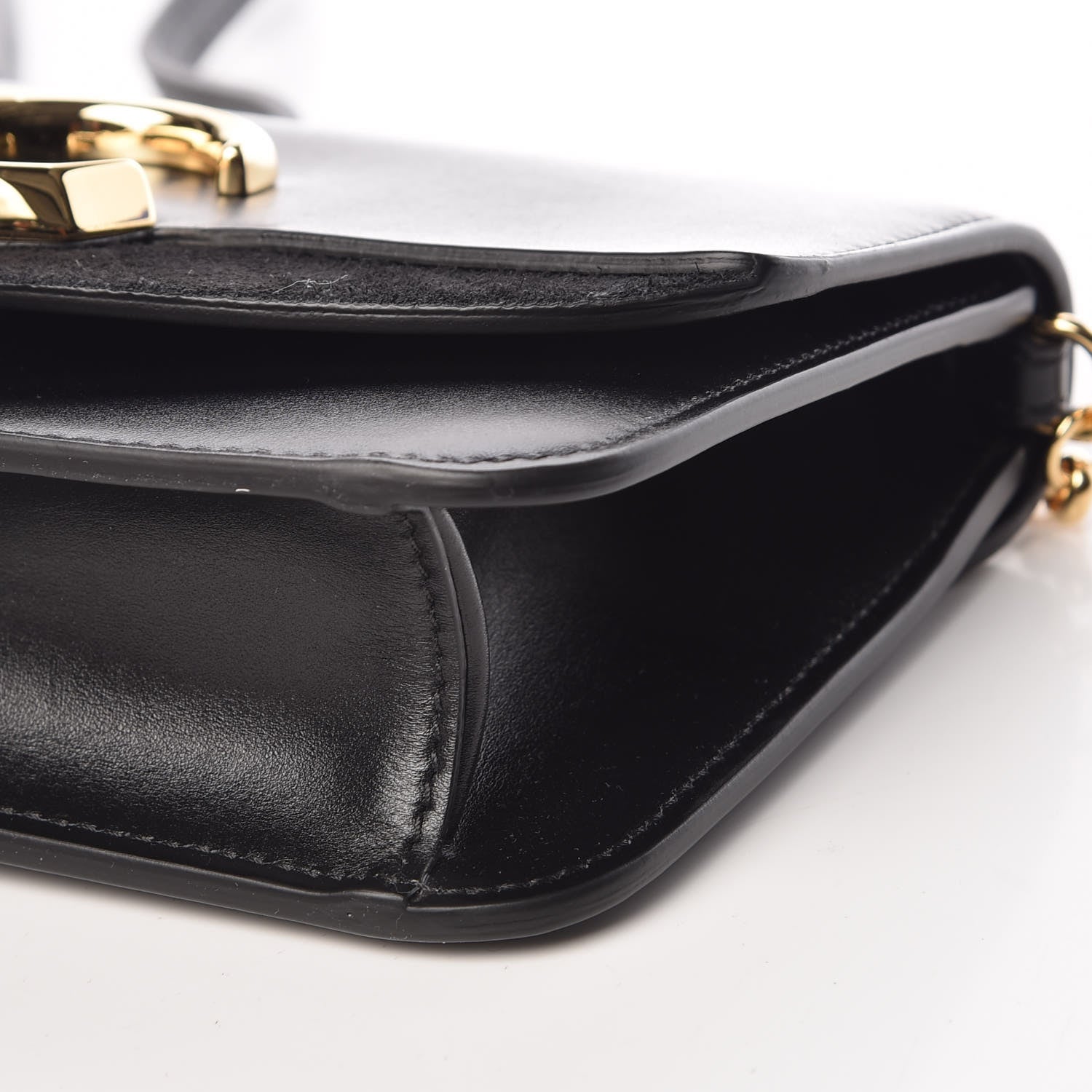 Chloe Calfskin Suede C Clutch With Chain Black 9 of 9