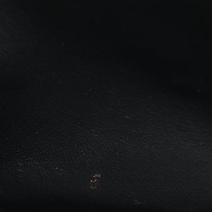 Saint Laurent Grain De Poudre Matelasse Chevron Monogram Chain Wallet Black 10 of 12