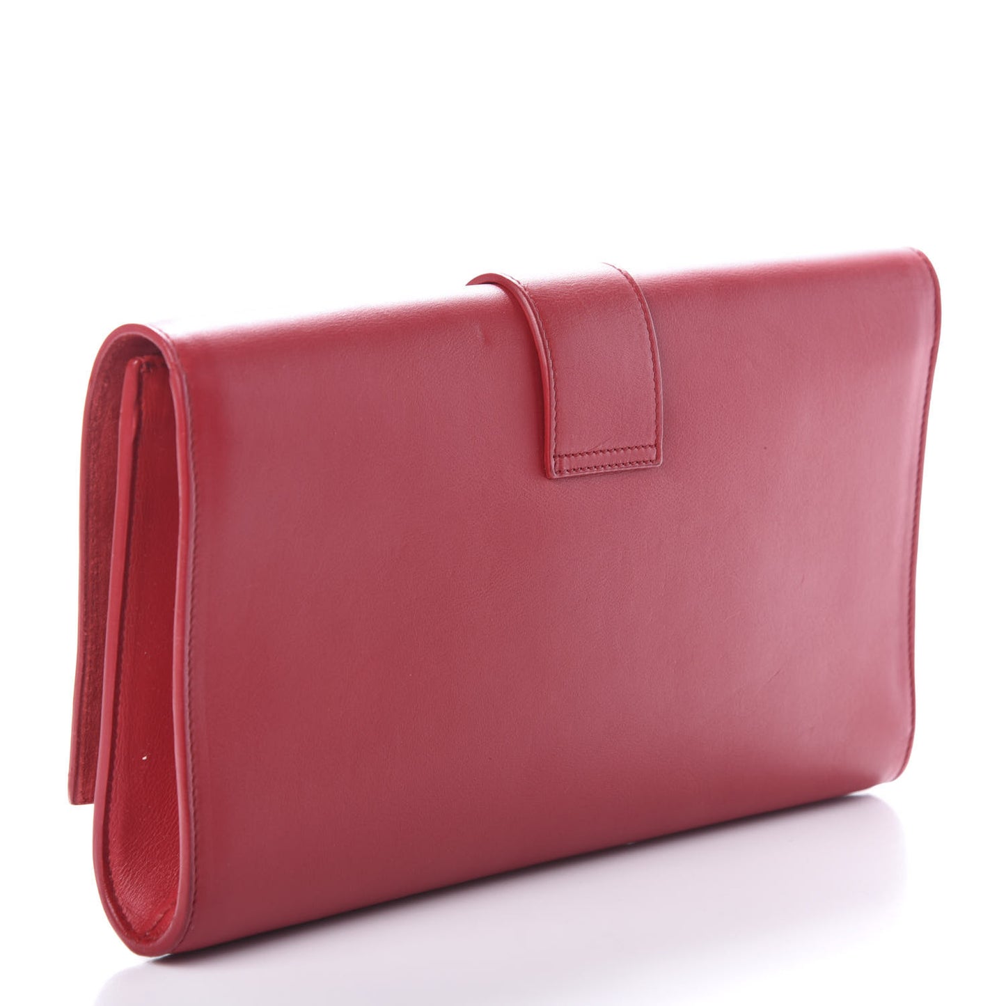 Calfskin Classic Y Ligne Clutch Red