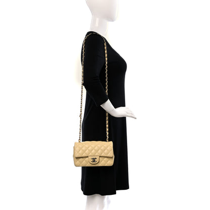 Chanel Lambskin Quilted Mini Rectangular Flap Yellow 2 of 17