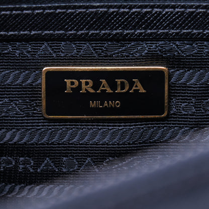 Prada Saffiano Small Galleria Double Zip Tote Black 8 of 10