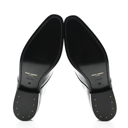 Saint Laurent Patent Baltimora Lace Up Derby Shoes 39 Black 5 of 8