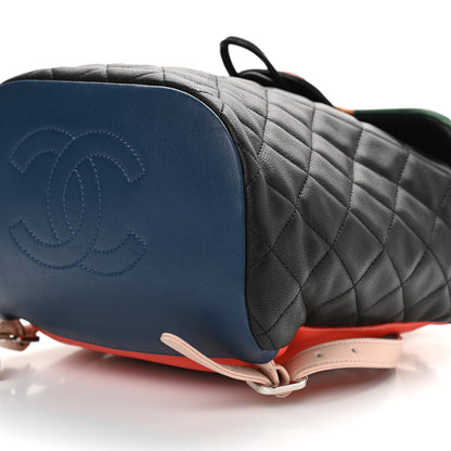 Chanel Lambskin Quilted Small Cuba Urban Spirit Backpack Black 10 of 10