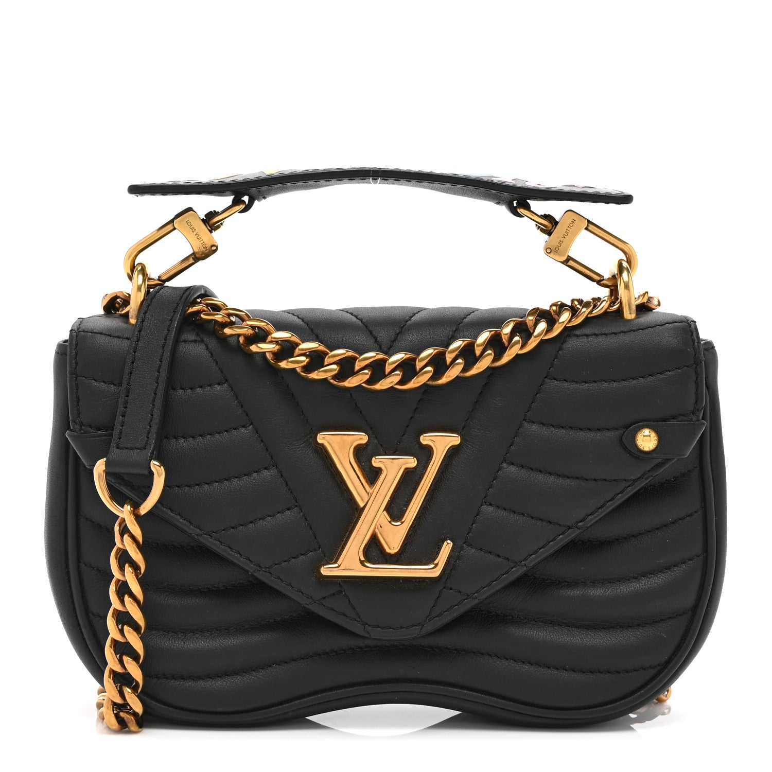 Louis Vuitton Calfskin New Wave Chain PM Black 1 of 10