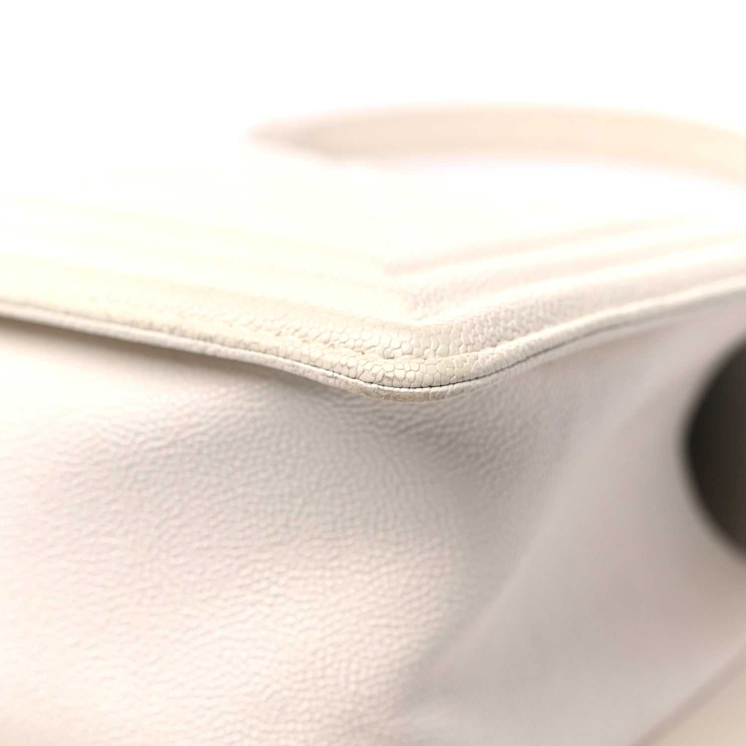 Chanel Caviar Quilted Medium Boy Flap White 11 of 15