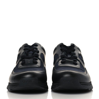 Chanel Fabric Calfskin Suede Mens CC Sneakers 45 Black 2 of 11