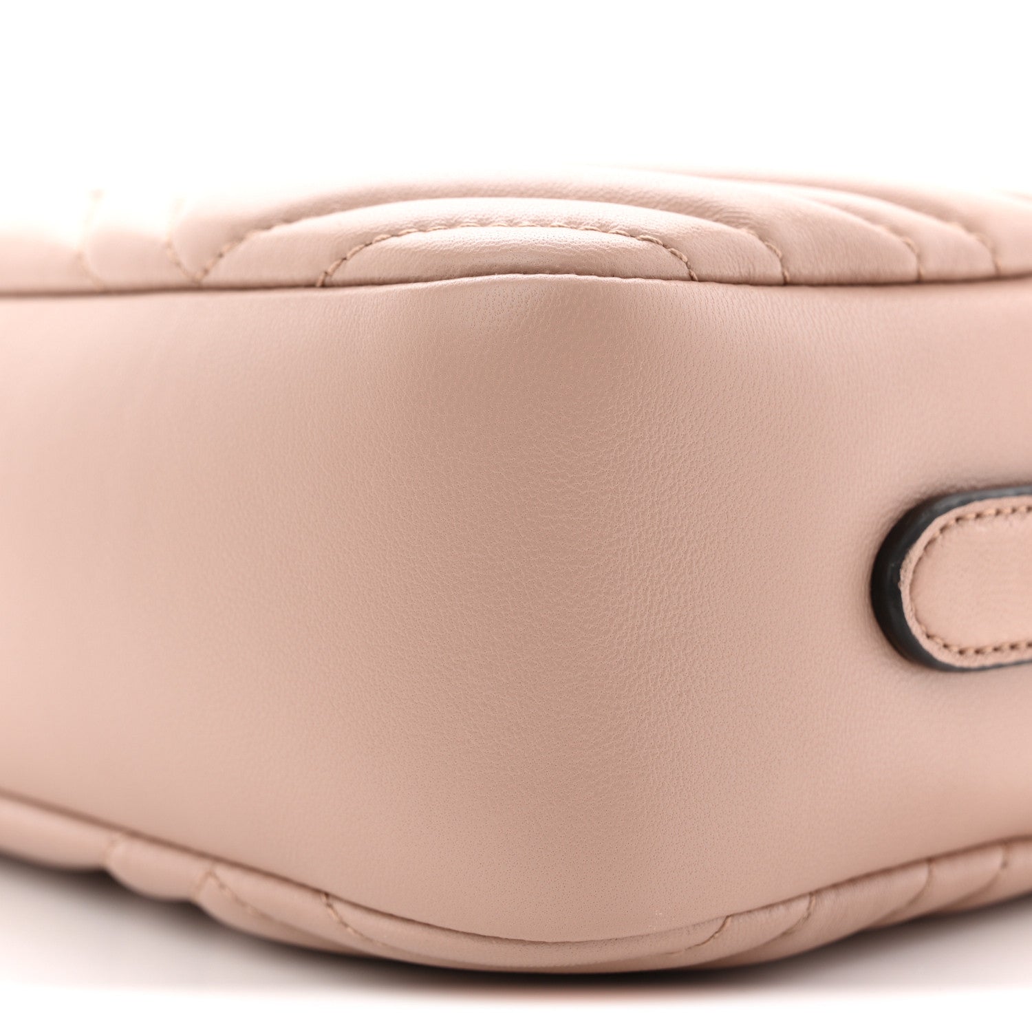 Gucci Calfskin Matelasse Small GG Marmont Camera Bag Pink Beige 10 of 12
