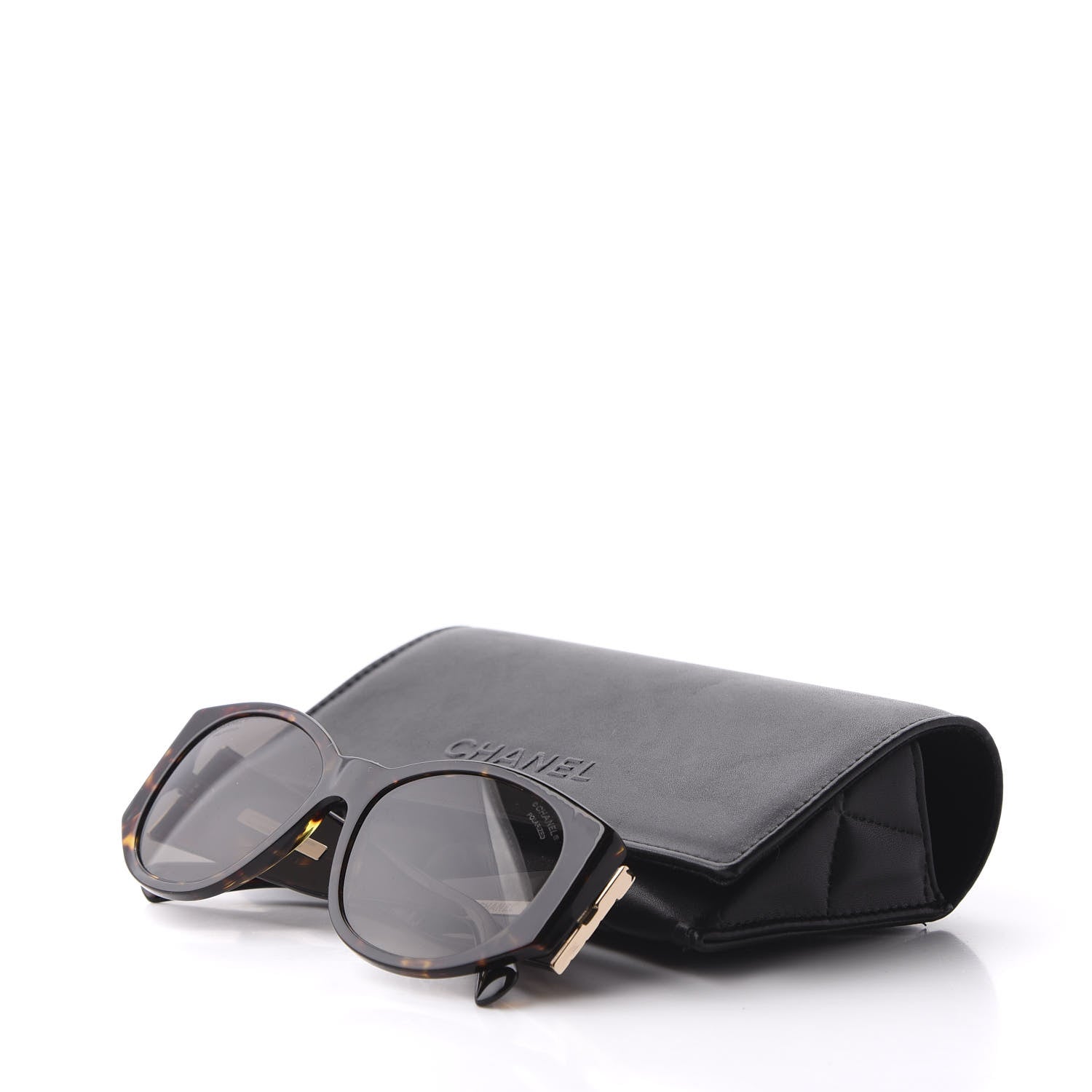 Chanel Acetate Polarized Oval Sunglasses 5411 Brown 10 of 10