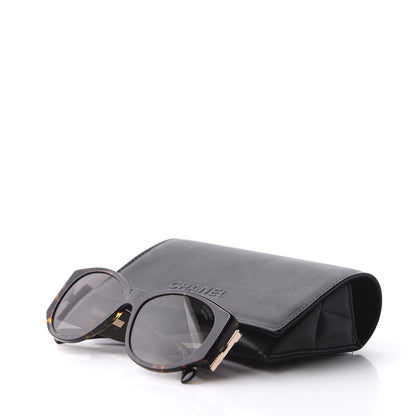 Chanel Acetate Polarized Oval Sunglasses 5411 Brown 10 of 10