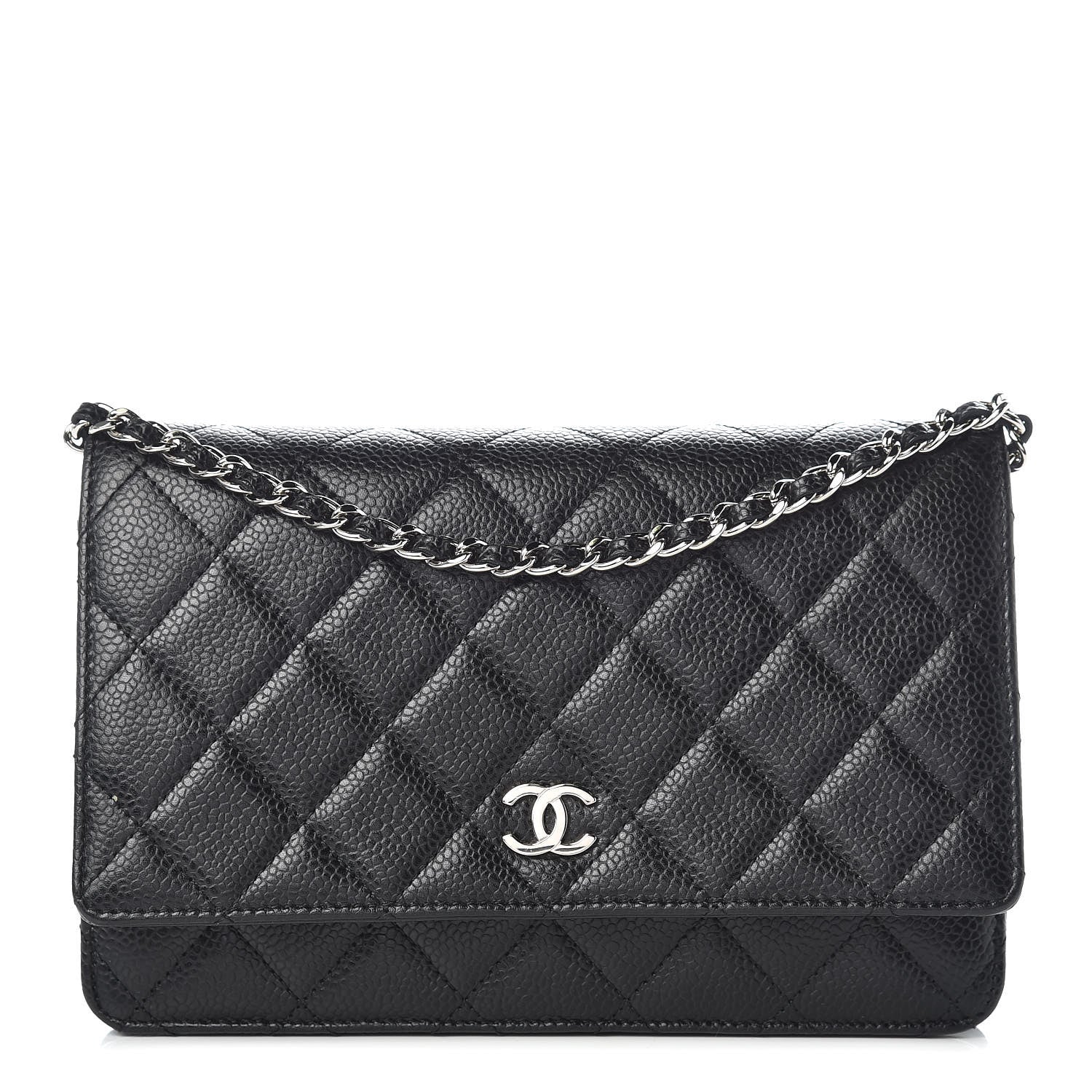 Chanel Caviar Quilted Wallet On Chain WOC Black 1 of 11