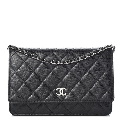 Chanel Caviar Quilted Wallet On Chain WOC Black 1 of 11